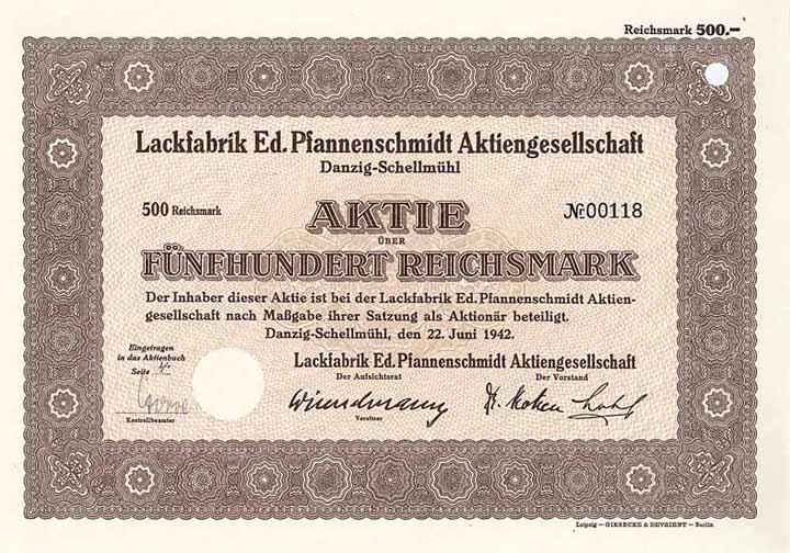 Lackfabrik Ed. Pfannenschmidt AG