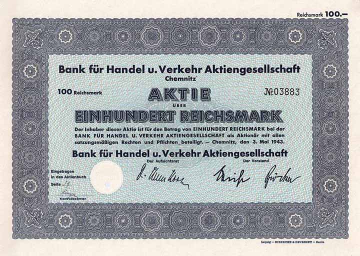 Bank für Handel und Verkehr AG