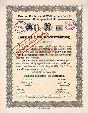 Bremer Papier- und Wellpappen-Fabrik AG