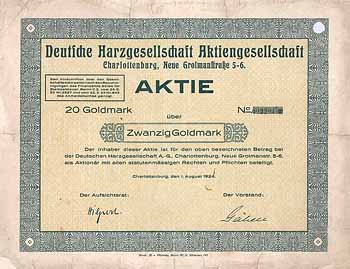 Deutsche Harzgesellschaft AG