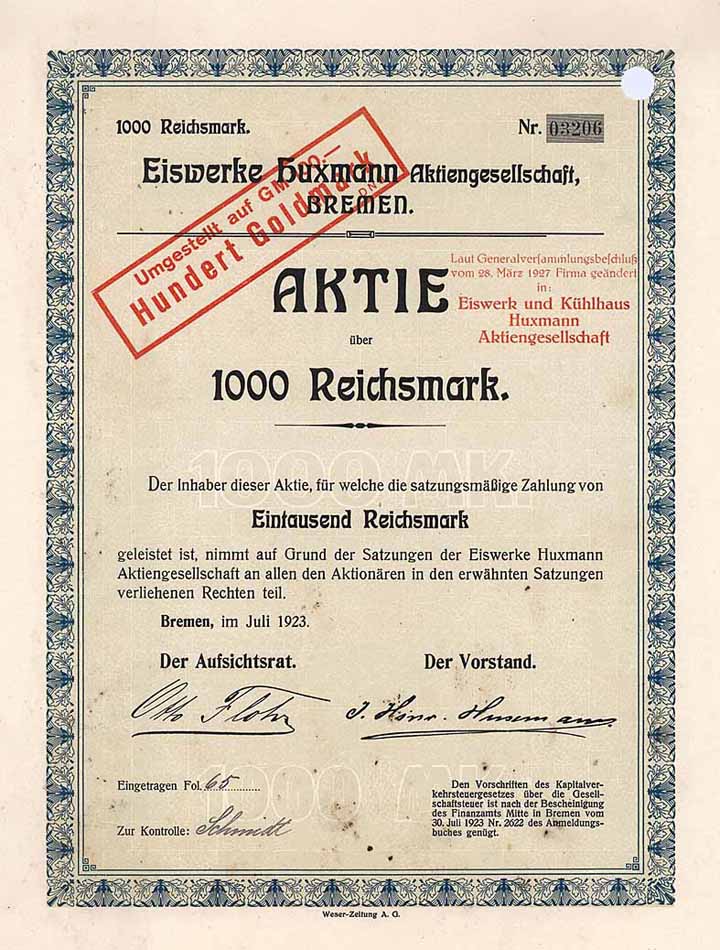 Eiswerke Huxmann AG