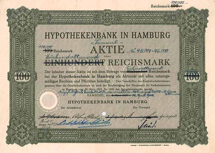 Hypothekenbank in Hamburg