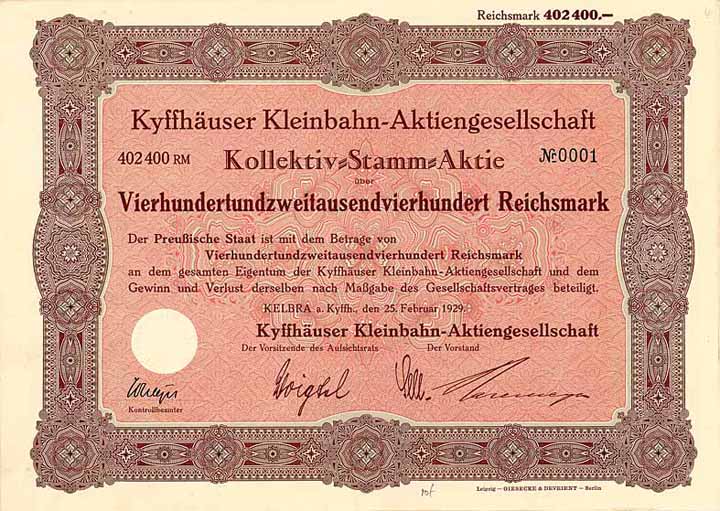 Kyffhäuser Kleinbahn-AG