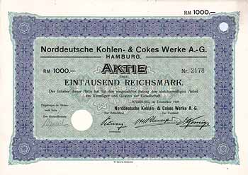 Norddeutsche Kohlen- & Cokes Werke AG