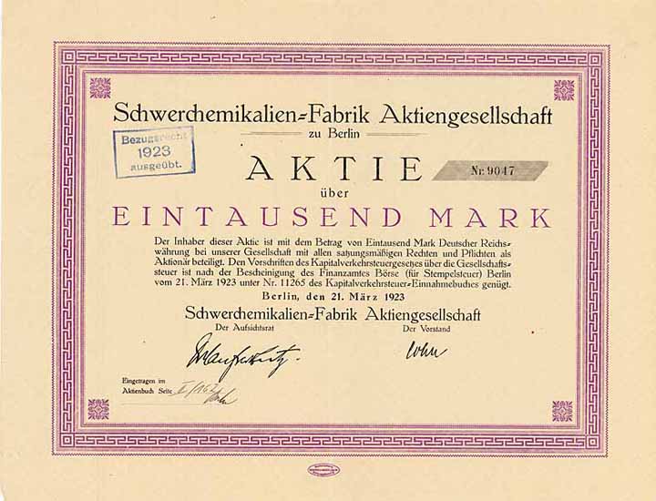 Schwerchemikalien-Fabrik AG