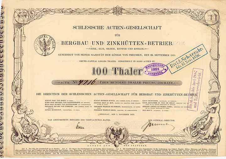 Schlesische AG für Bergbau und Zinkhütten-Betrieb