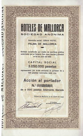 Hoteles de Mallorca S.A.