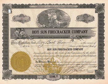 Hoy Sun Firecracker Co.