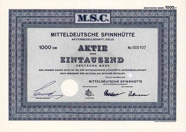 Mitteldeutsche Spinnhütte AG