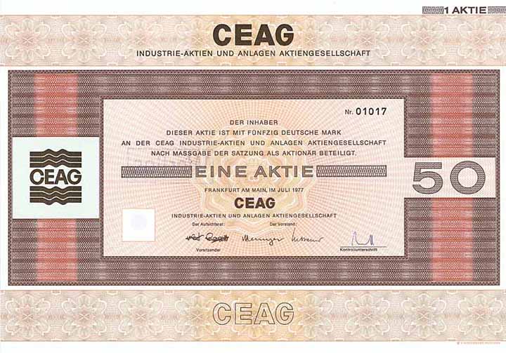 CEAG Industrie-Aktien und Anlagen AG