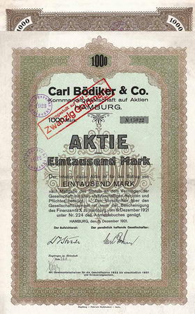 Carl Bödiker & Co. KGaA (4 Stücke)