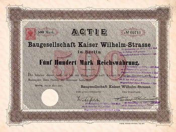 Baugesellschaft Kaiser Wilhelm-Strasse