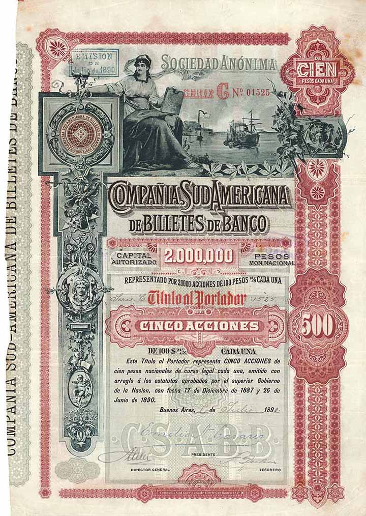 Cia. Sud Americana de Billetes de Banco S.A.