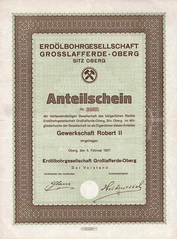 Erdölbohrgesellschaft Großlafferde-Oberg