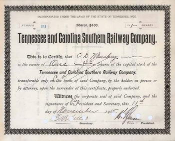 Tennessee & Carolina Southern Railway