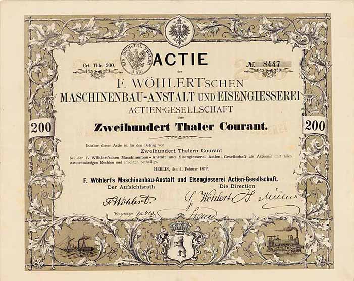 F. Wöhlert'sche Maschinenbau-Anstalt und Eisengiesserei AG