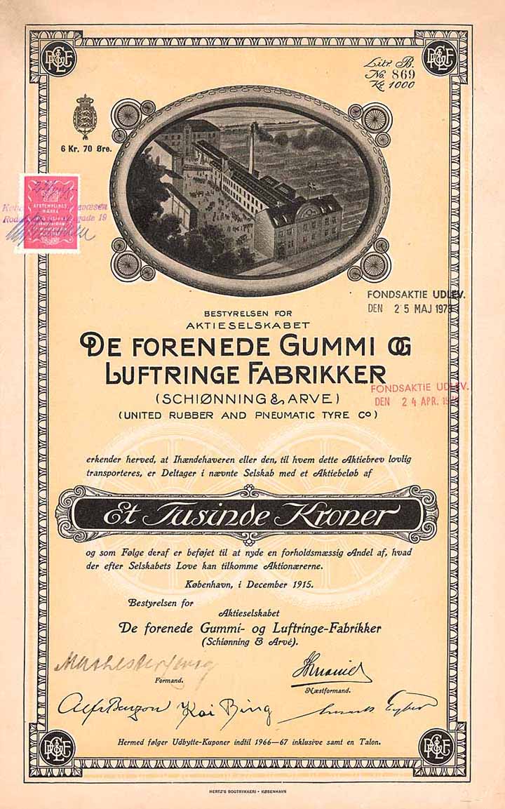 AS de Forenede Gummi- og Luftringe Fabrikker (United Rubber and Pneumatic Tyre Co.)