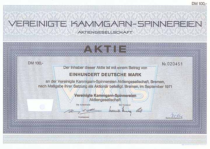 Vereinigte Kammgarn-Spinnereien AG