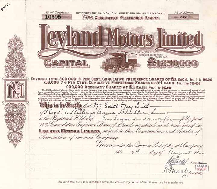 Leyland Motors, Ltd.