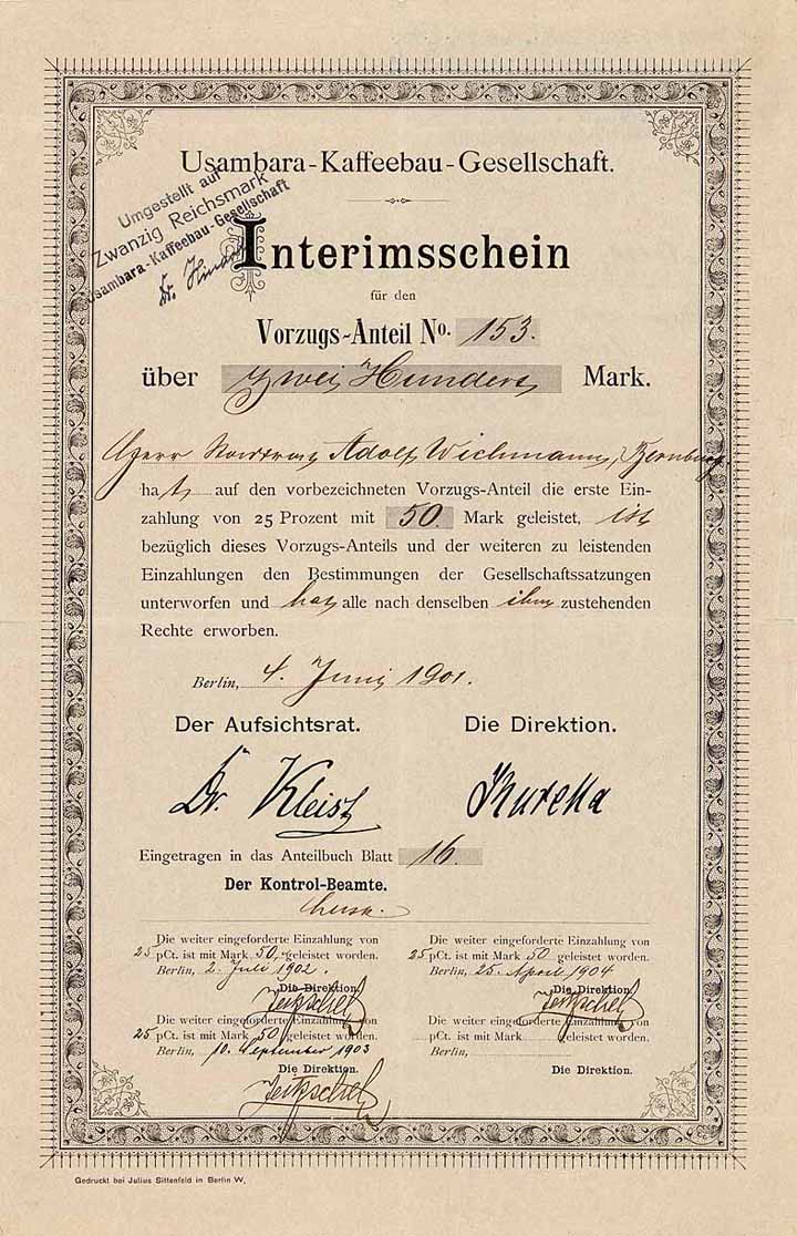 Usambara-Kaffeebau-Gesellschaft