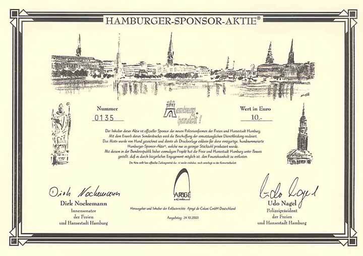 Hamburger-Sponsor-Aktie