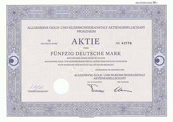 Allgemeine Gold- und Silberscheideanstalt AG