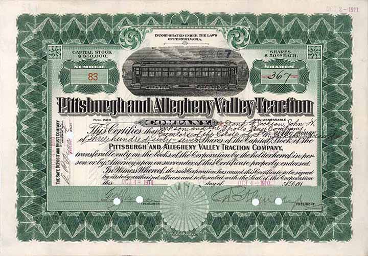 Pittsburgh & Allegheny Valley Traction