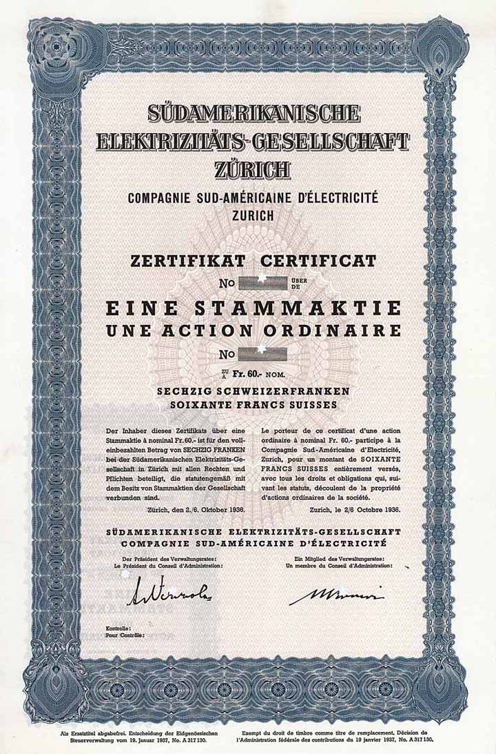 Südamerikanische Elektrizitäts-Gesellschaft