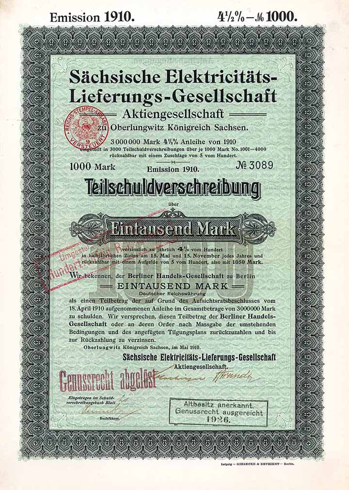 Sächsische Elektricitäts-Lieferungs-Gesellschaft AG