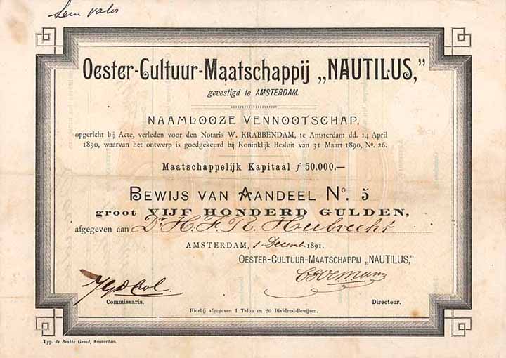 Oester-Cultuur-Maatschappij „Nautilus“