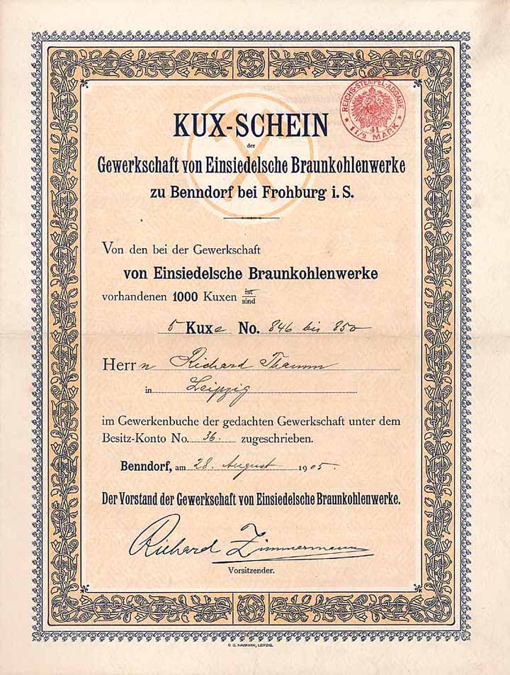 Gewerkschaft von Einsiedelsche Braunkohlenwerke