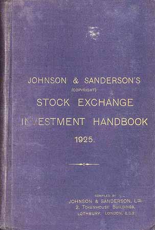 Stock Exchange Investment Handbook 1925