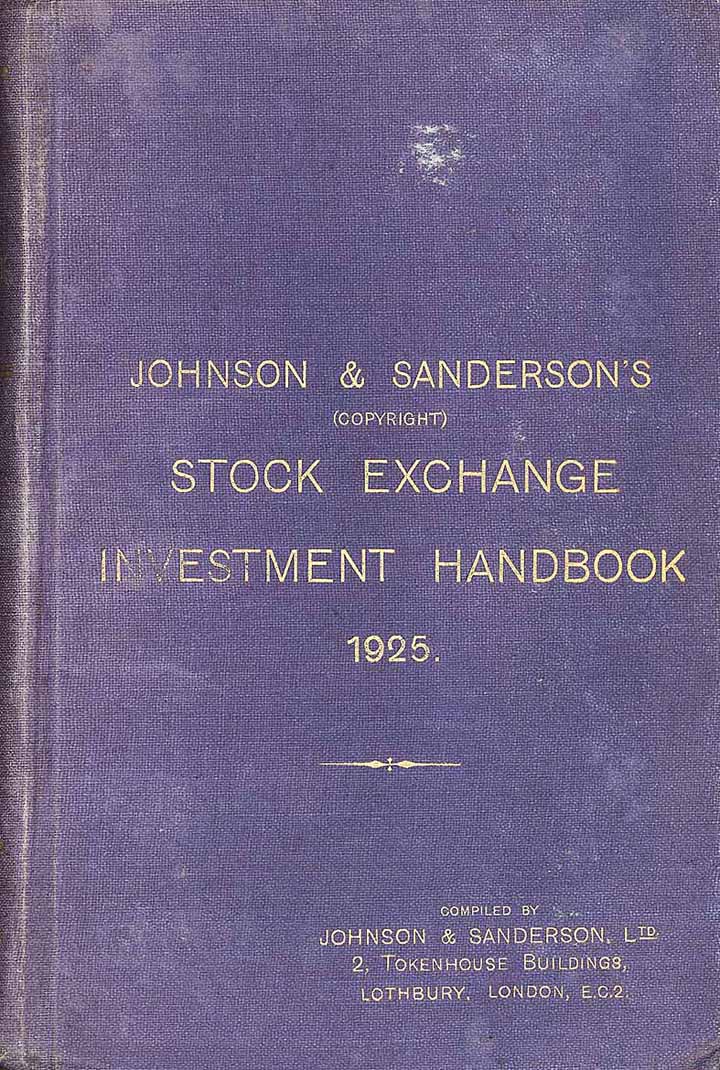 Stock Exchange Investment Handbook 1925