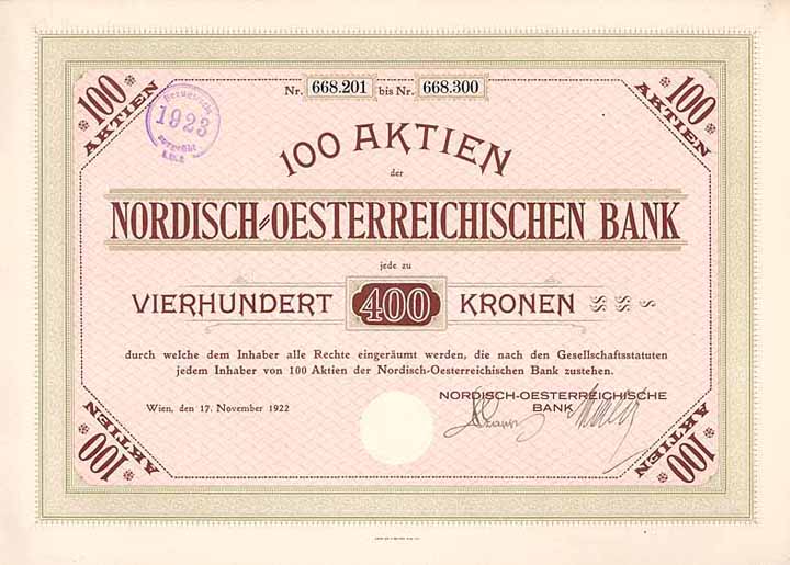 Nordisch-Oesterreichische Bank