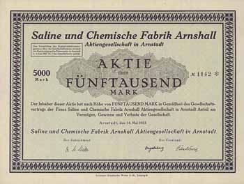Saline und Chemische Fabrik Arnshall AG