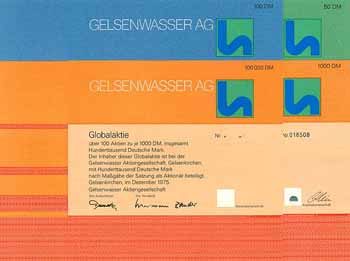 Gelsenwasser AG (4 Stücke)