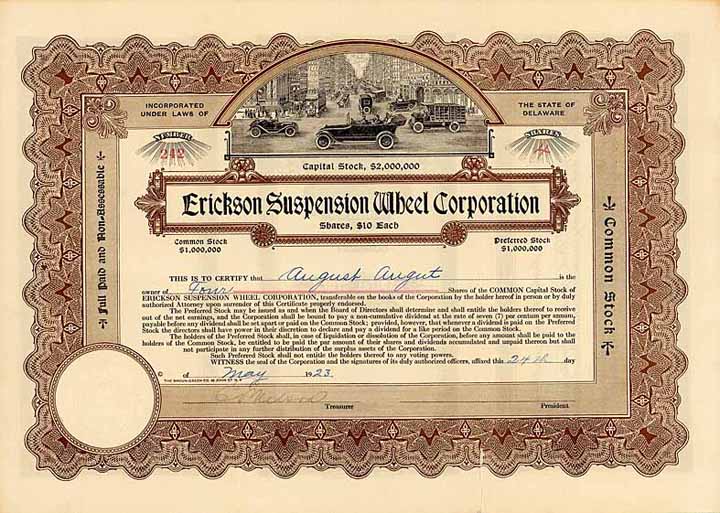 Erickson Suspension Wheel Corp.