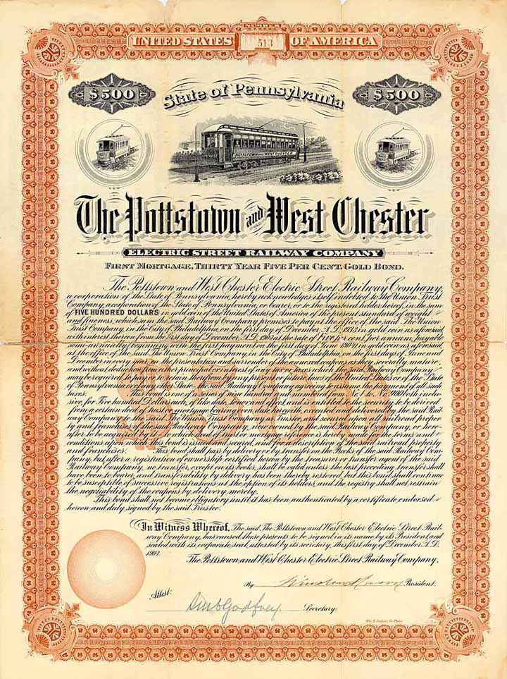 Pottstown & West Chester Elektric Street Railway