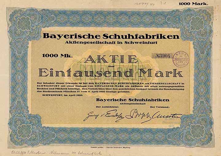 Bayerische Schuhfabriken AG