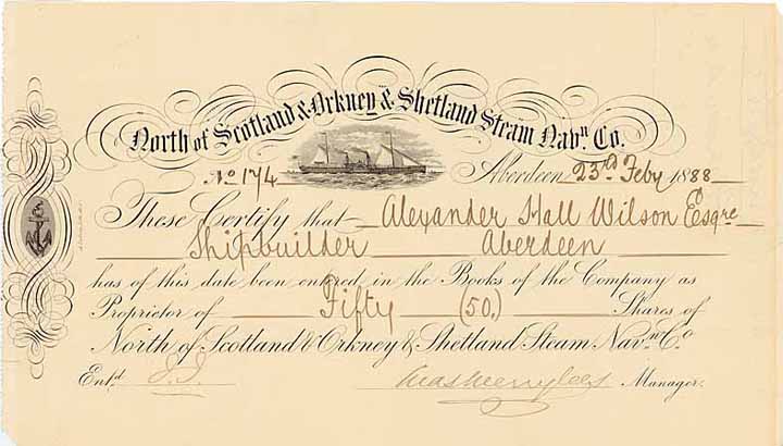 North of Scotland & Orkney & Shetland Steam Navigation Co.