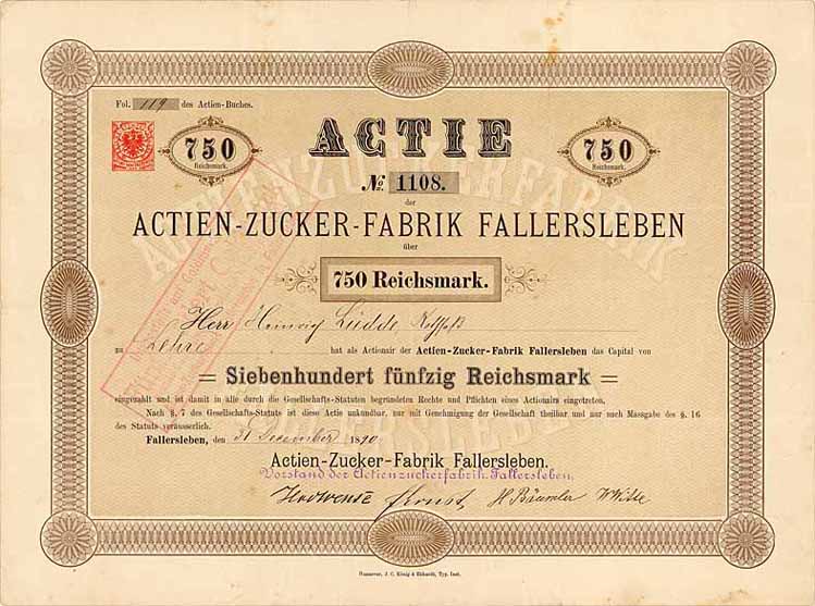 Actien-Zucker-Fabrik Fallersleben
