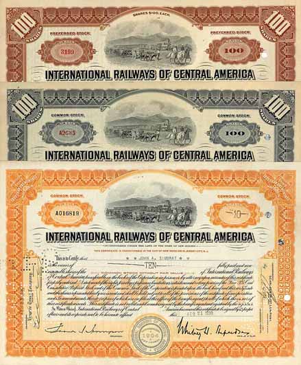 International Railways of Central America (3 Stücke)