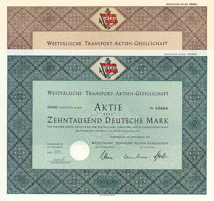 Westfälische Transport-AG (2 Stücke)