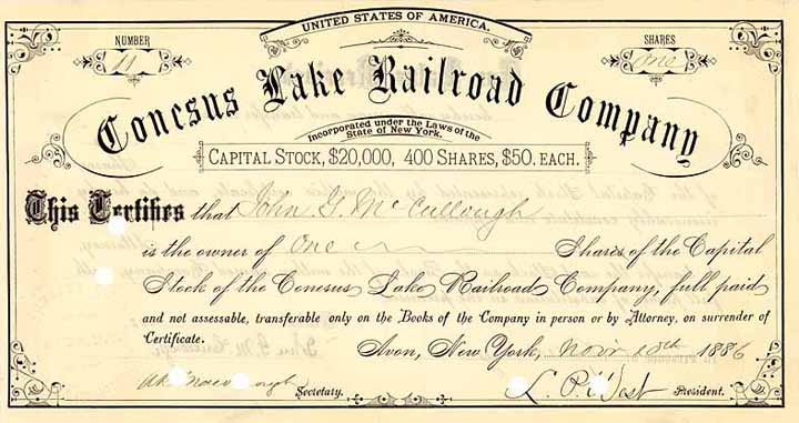 Conesus Lake Railroad