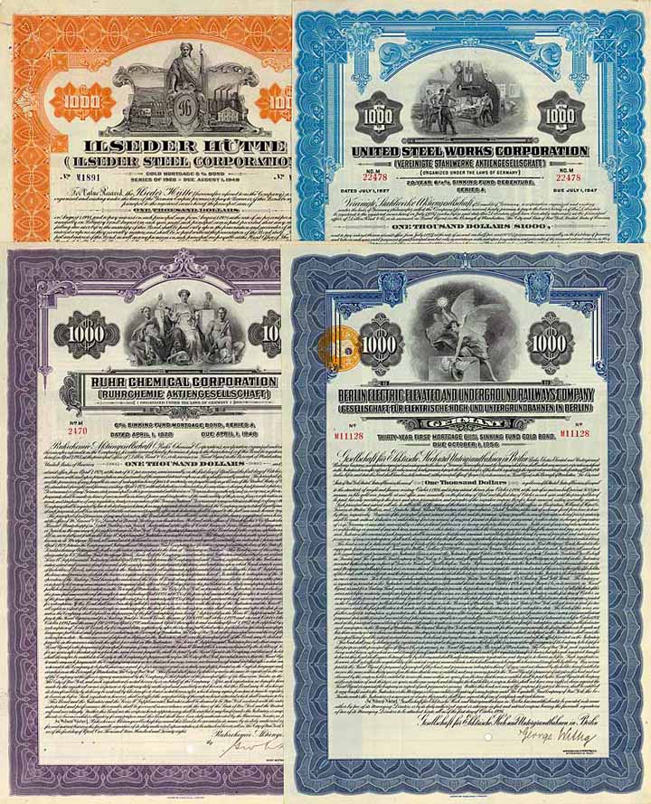 Deutsche Fremdwährungs-Anleihen - Konvolut (21 Reichsbank-Stücke)