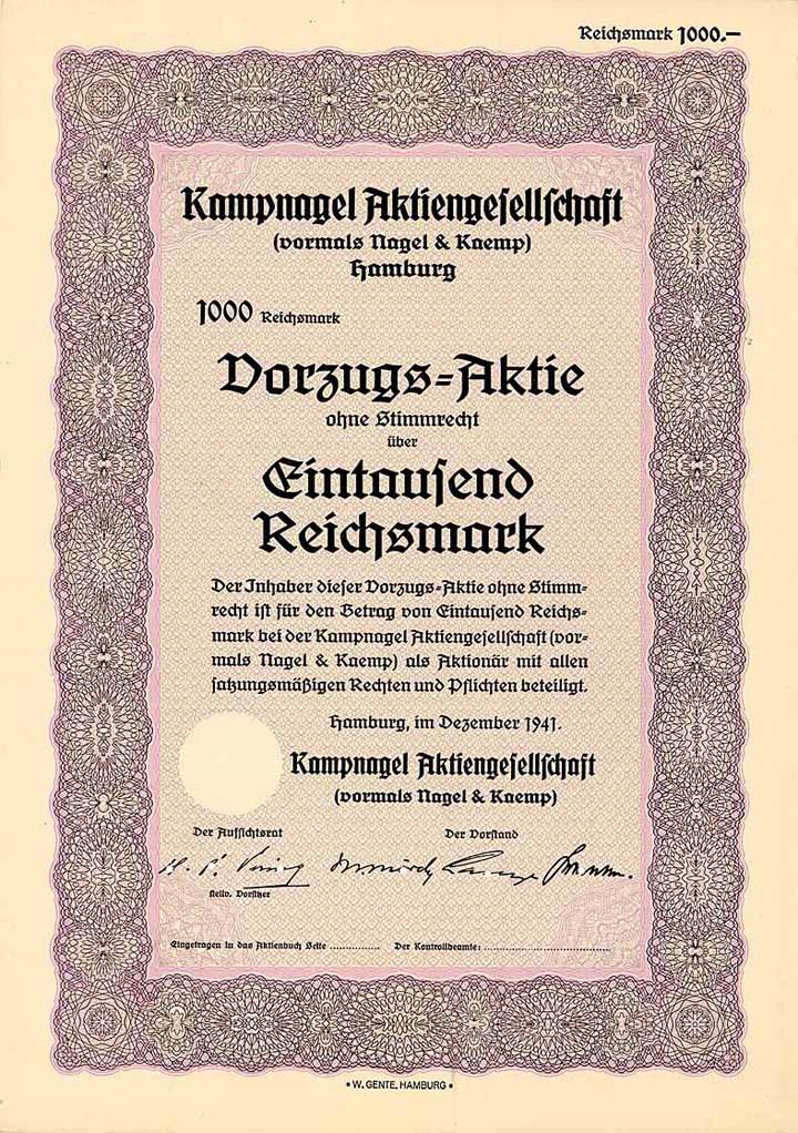 Kampnagel AG (vormals Nagel & Kaemp)