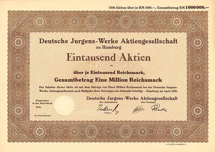 Deutsche Jurgens-Werke AG