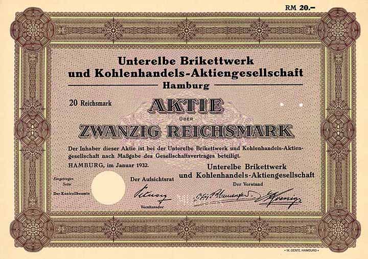 Unterelbe Brikettwerk und Kohlenhandels-AG