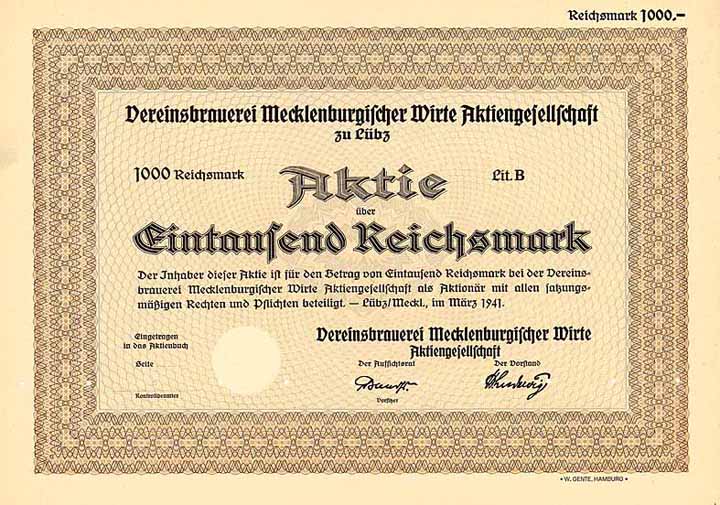 Vereinsbrauerei Mecklenburgischer Wirte AG