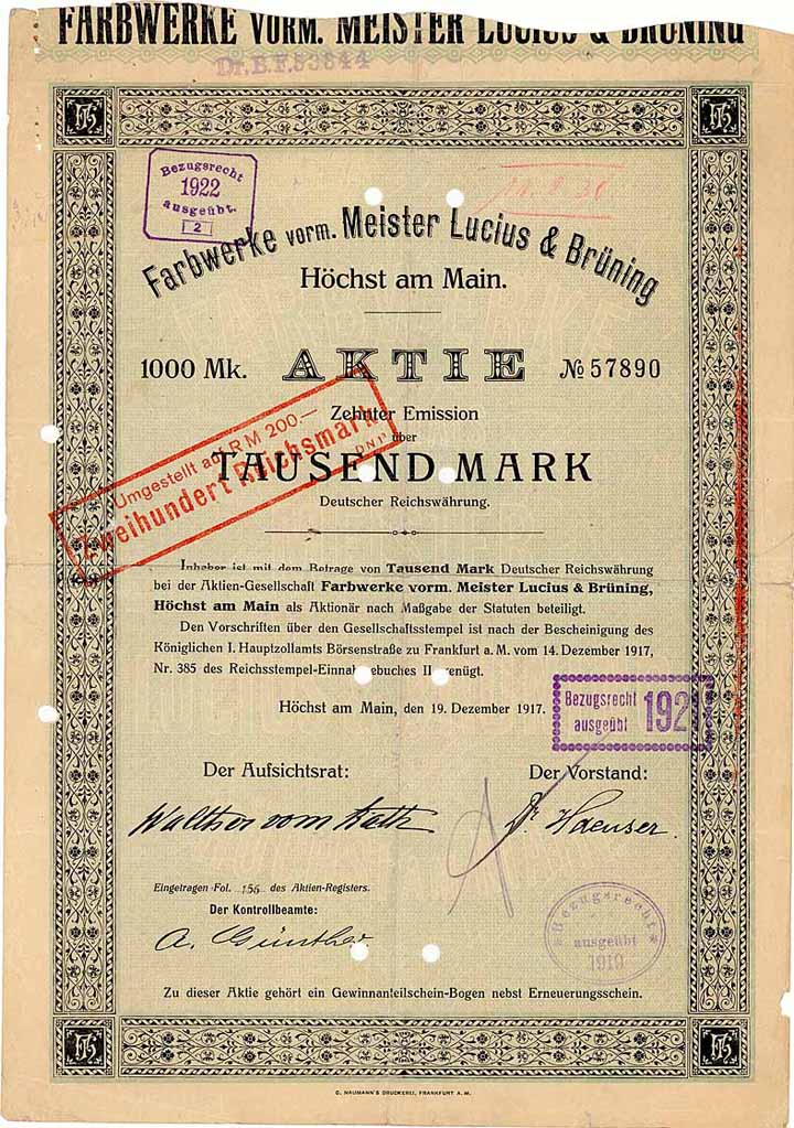 Farbwerke vorm. Meister Lucius & Brüning